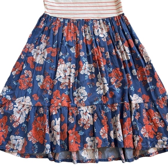 Matilda Jane Just Roll With It Sleeveless Floral Striped Dress - Picture 5 of 6